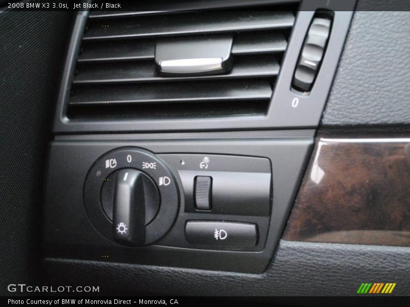 Jet Black / Black 2008 BMW X3 3.0si