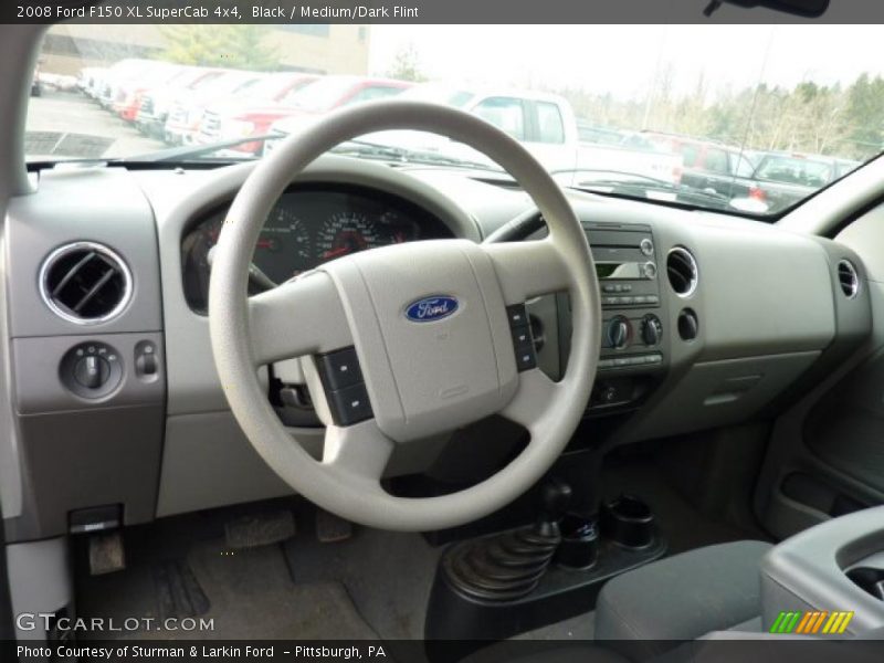 Black / Medium/Dark Flint 2008 Ford F150 XL SuperCab 4x4