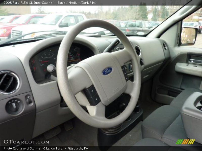 Black / Medium/Dark Flint 2008 Ford F150 XL SuperCab 4x4
