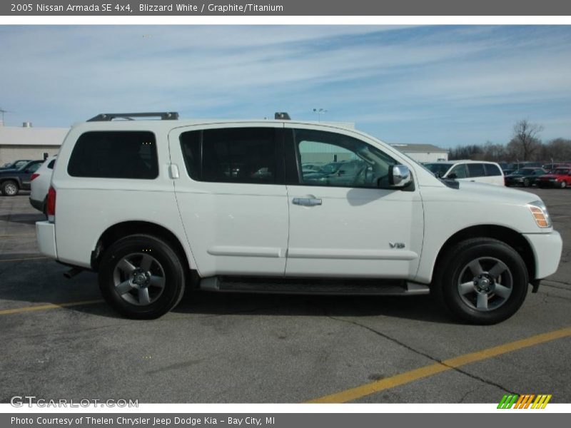 Blizzard White / Graphite/Titanium 2005 Nissan Armada SE 4x4
