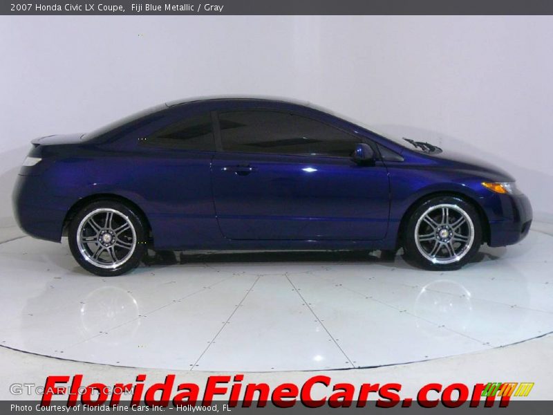 Fiji Blue Metallic / Gray 2007 Honda Civic LX Coupe