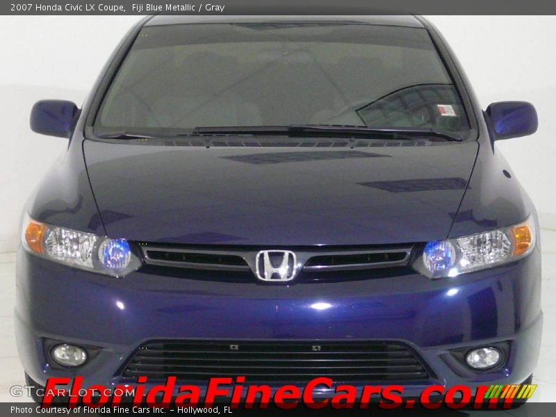 Fiji Blue Metallic / Gray 2007 Honda Civic LX Coupe