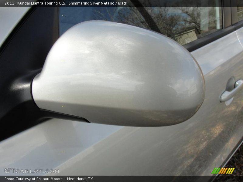 Shimmering Silver Metallic / Black 2011 Hyundai Elantra Touring GLS