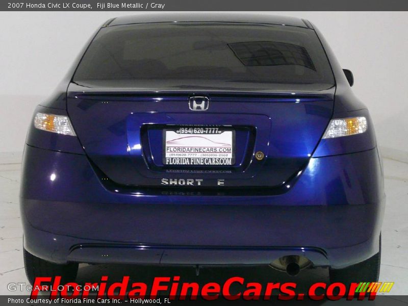Fiji Blue Metallic / Gray 2007 Honda Civic LX Coupe