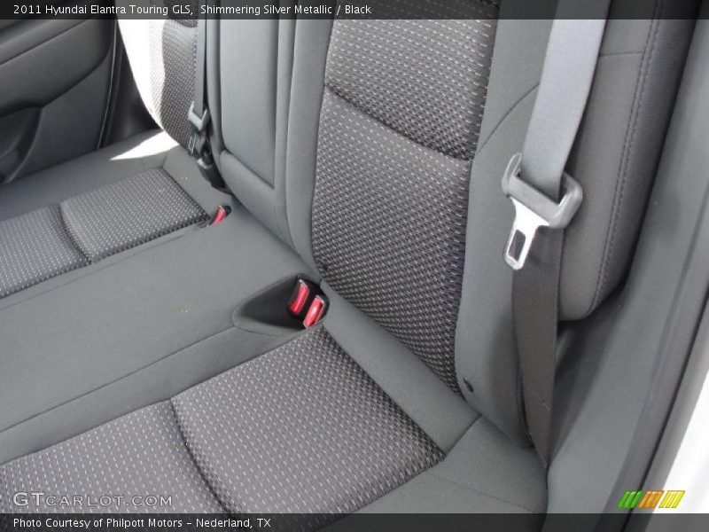 Shimmering Silver Metallic / Black 2011 Hyundai Elantra Touring GLS