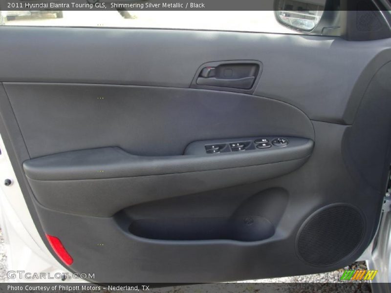 Shimmering Silver Metallic / Black 2011 Hyundai Elantra Touring GLS