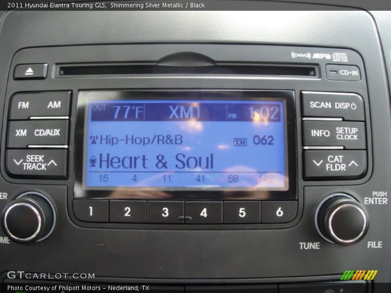 Controls of 2011 Elantra Touring GLS