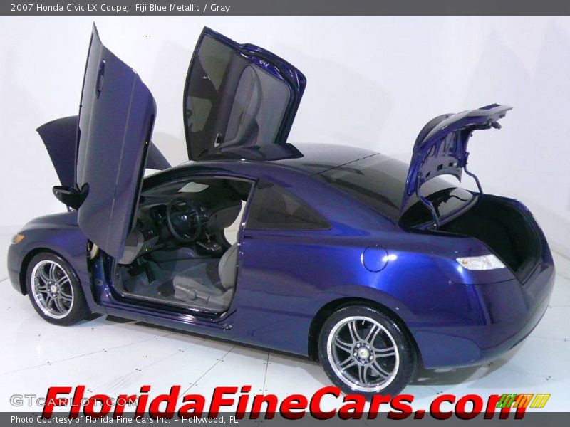 Fiji Blue Metallic / Gray 2007 Honda Civic LX Coupe
