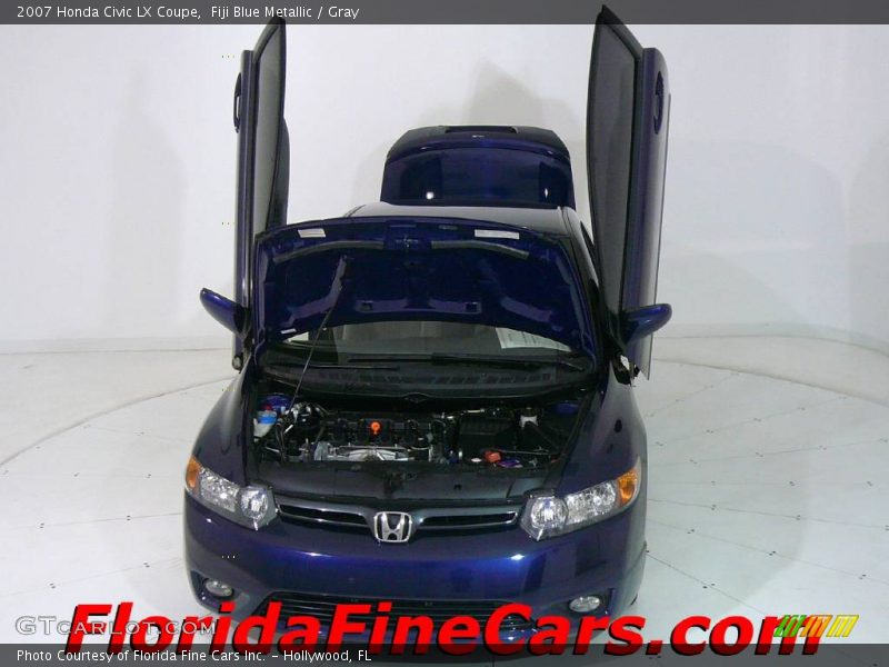 Fiji Blue Metallic / Gray 2007 Honda Civic LX Coupe