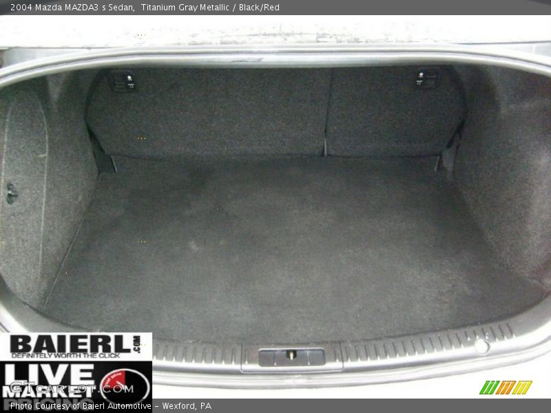 Titanium Gray Metallic / Black/Red 2004 Mazda MAZDA3 s Sedan