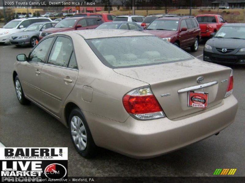 Desert Sand Mica / Taupe 2005 Toyota Camry LE