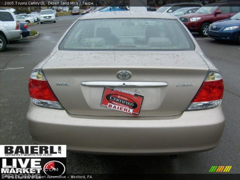 Desert Sand Mica / Taupe 2005 Toyota Camry LE