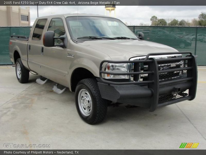 Arizona Beige Metallic / Tan 2005 Ford F250 Super Duty FX4 Crew Cab 4x4