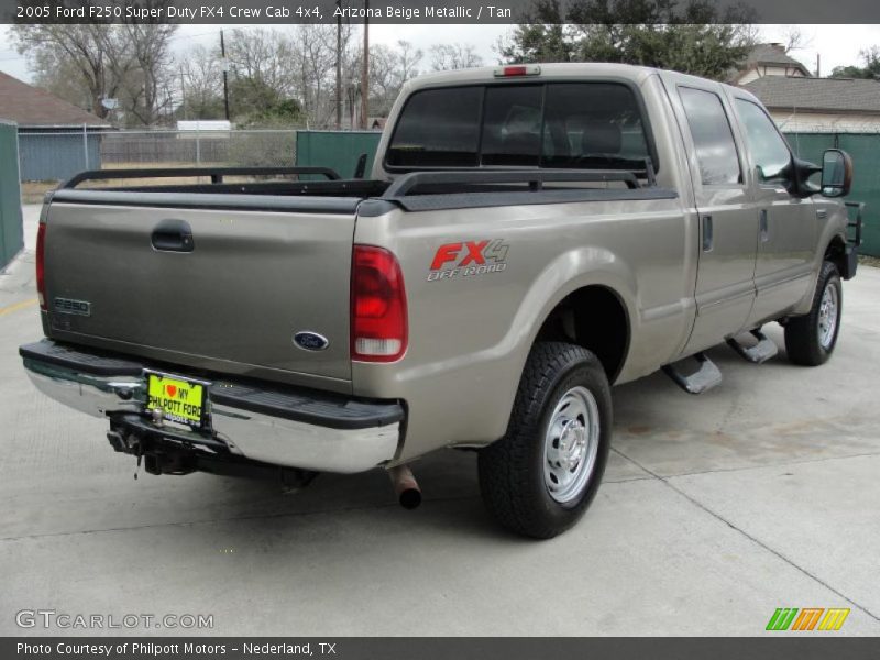 Arizona Beige Metallic / Tan 2005 Ford F250 Super Duty FX4 Crew Cab 4x4