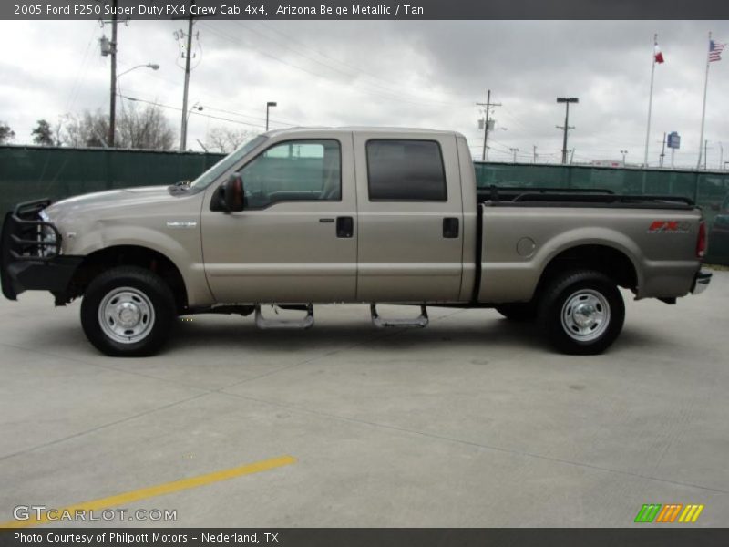 Arizona Beige Metallic / Tan 2005 Ford F250 Super Duty FX4 Crew Cab 4x4