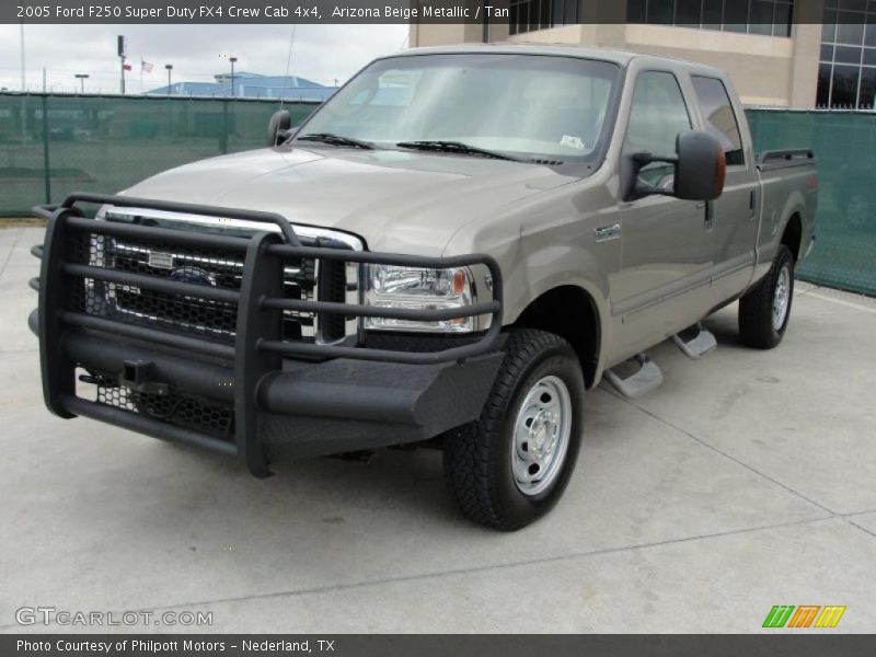 Arizona Beige Metallic / Tan 2005 Ford F250 Super Duty FX4 Crew Cab 4x4