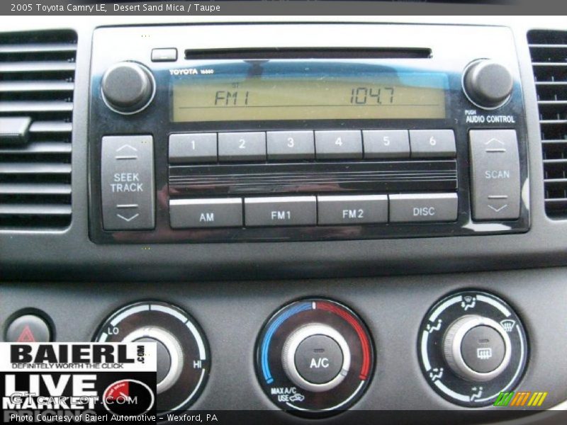 Desert Sand Mica / Taupe 2005 Toyota Camry LE