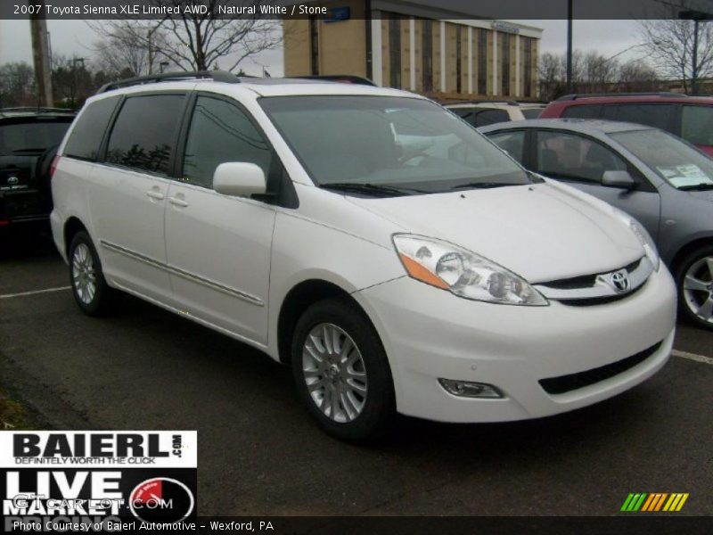 Natural White / Stone 2007 Toyota Sienna XLE Limited AWD