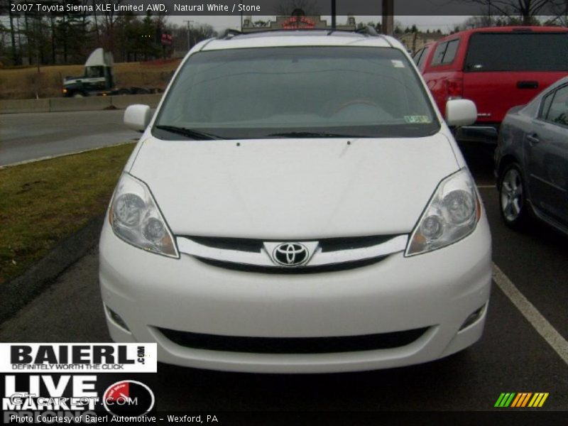 Natural White / Stone 2007 Toyota Sienna XLE Limited AWD