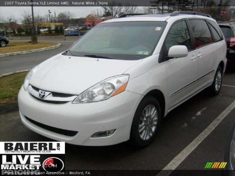 Natural White / Stone 2007 Toyota Sienna XLE Limited AWD
