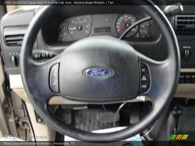 Arizona Beige Metallic / Tan 2005 Ford F250 Super Duty FX4 Crew Cab 4x4