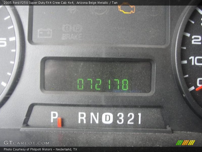 Arizona Beige Metallic / Tan 2005 Ford F250 Super Duty FX4 Crew Cab 4x4