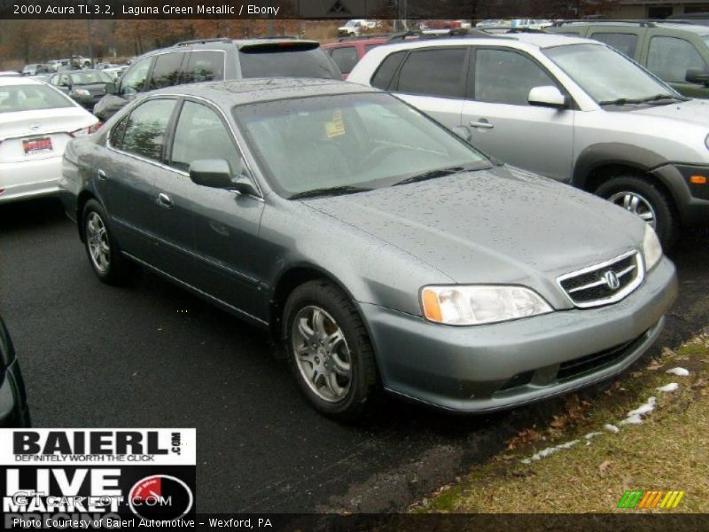 Laguna Green Metallic / Ebony 2000 Acura TL 3.2
