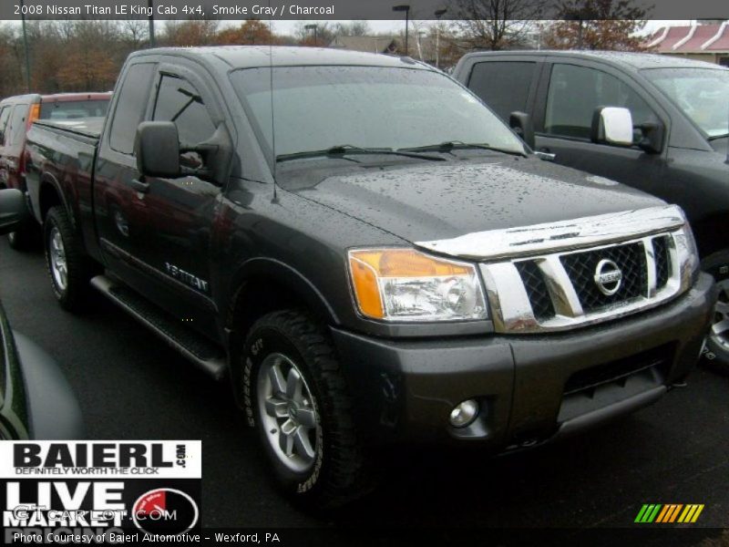 Smoke Gray / Charcoal 2008 Nissan Titan LE King Cab 4x4