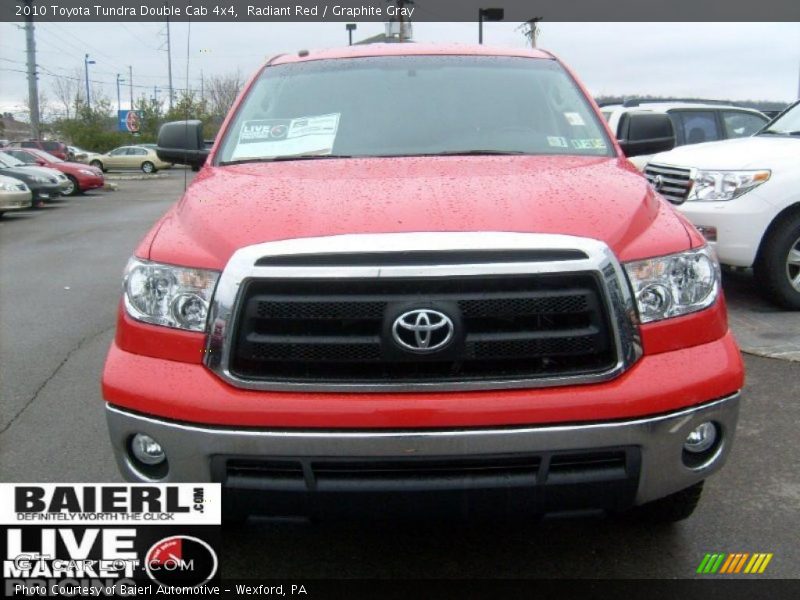 Radiant Red / Graphite Gray 2010 Toyota Tundra Double Cab 4x4