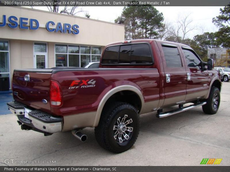 Dark Toreador Red Metallic / Tan 2006 Ford F250 Super Duty Lariat FX4 Off Road Crew Cab 4x4