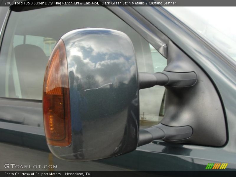 Dark Green Satin Metallic / Castano Leather 2005 Ford F350 Super Duty King Ranch Crew Cab 4x4