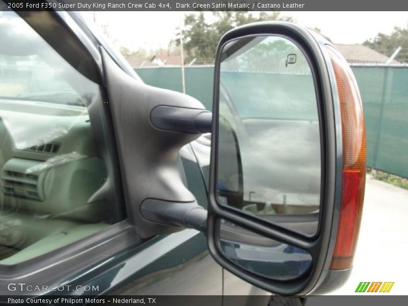 Dark Green Satin Metallic / Castano Leather 2005 Ford F350 Super Duty King Ranch Crew Cab 4x4