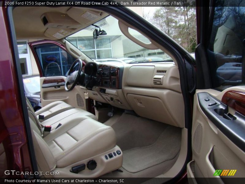 Dark Toreador Red Metallic / Tan 2006 Ford F250 Super Duty Lariat FX4 Off Road Crew Cab 4x4