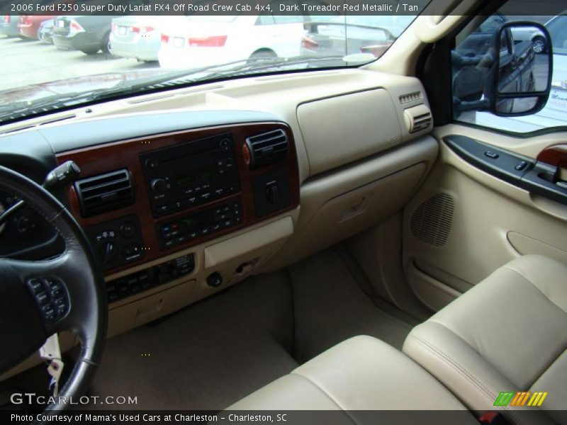 Dark Toreador Red Metallic / Tan 2006 Ford F250 Super Duty Lariat FX4 Off Road Crew Cab 4x4