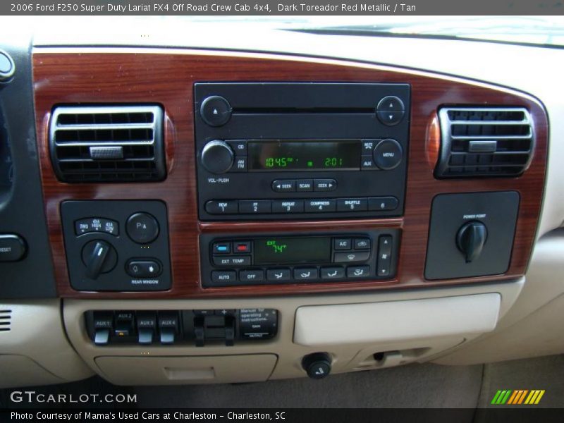Dark Toreador Red Metallic / Tan 2006 Ford F250 Super Duty Lariat FX4 Off Road Crew Cab 4x4