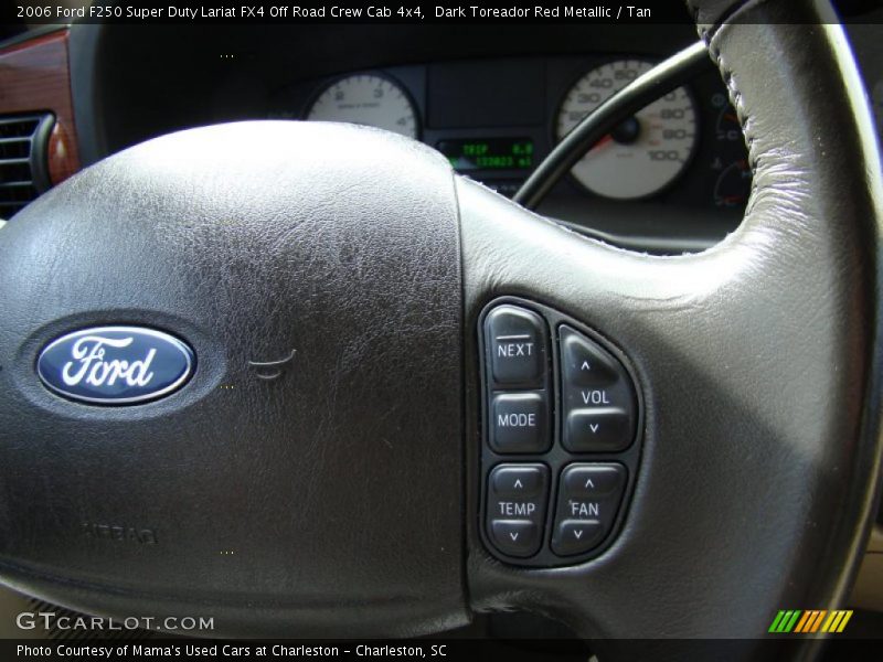 Dark Toreador Red Metallic / Tan 2006 Ford F250 Super Duty Lariat FX4 Off Road Crew Cab 4x4