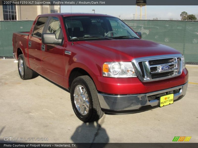 Redfire Metallic / Medium/Dark Flint 2007 Ford F150 XLT SuperCrew