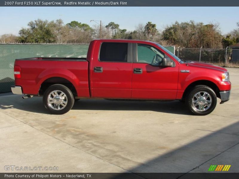 Redfire Metallic / Medium/Dark Flint 2007 Ford F150 XLT SuperCrew