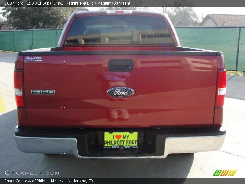 Redfire Metallic / Medium/Dark Flint 2007 Ford F150 XLT SuperCrew