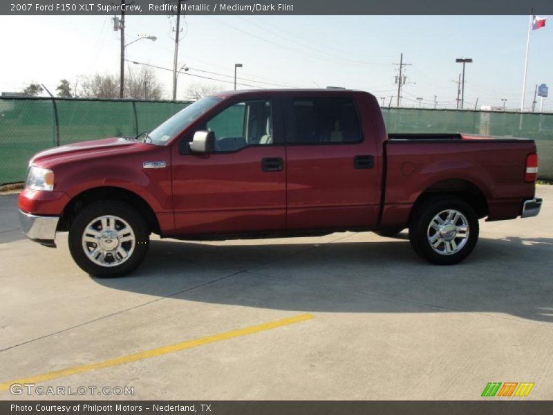 Redfire Metallic / Medium/Dark Flint 2007 Ford F150 XLT SuperCrew