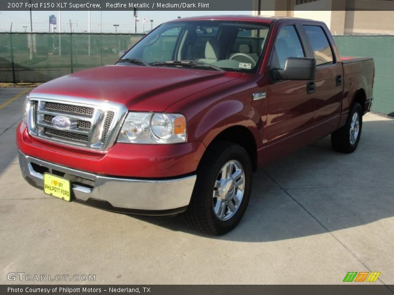 Redfire Metallic / Medium/Dark Flint 2007 Ford F150 XLT SuperCrew