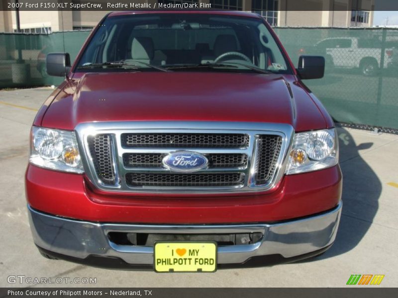Redfire Metallic / Medium/Dark Flint 2007 Ford F150 XLT SuperCrew