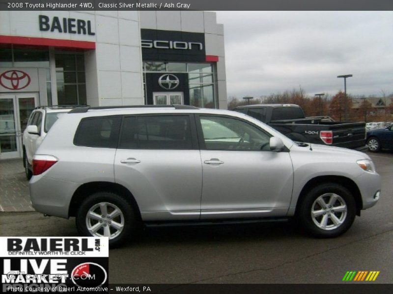 Classic Silver Metallic / Ash Gray 2008 Toyota Highlander 4WD
