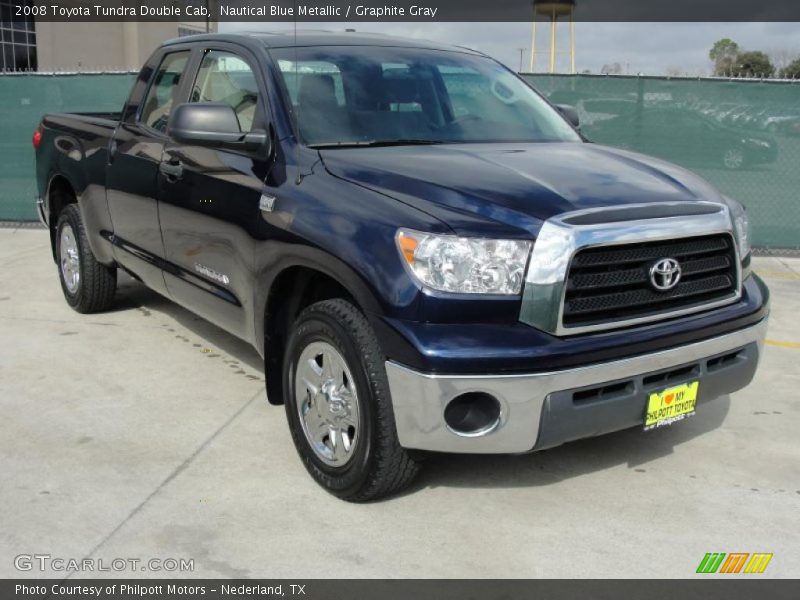 Nautical Blue Metallic / Graphite Gray 2008 Toyota Tundra Double Cab