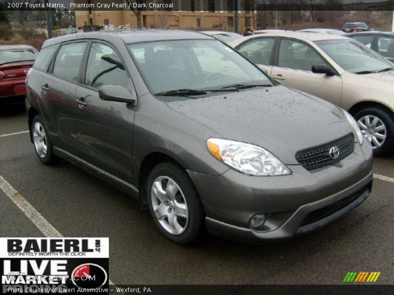 Phantom Gray Pearl / Dark Charcoal 2007 Toyota Matrix