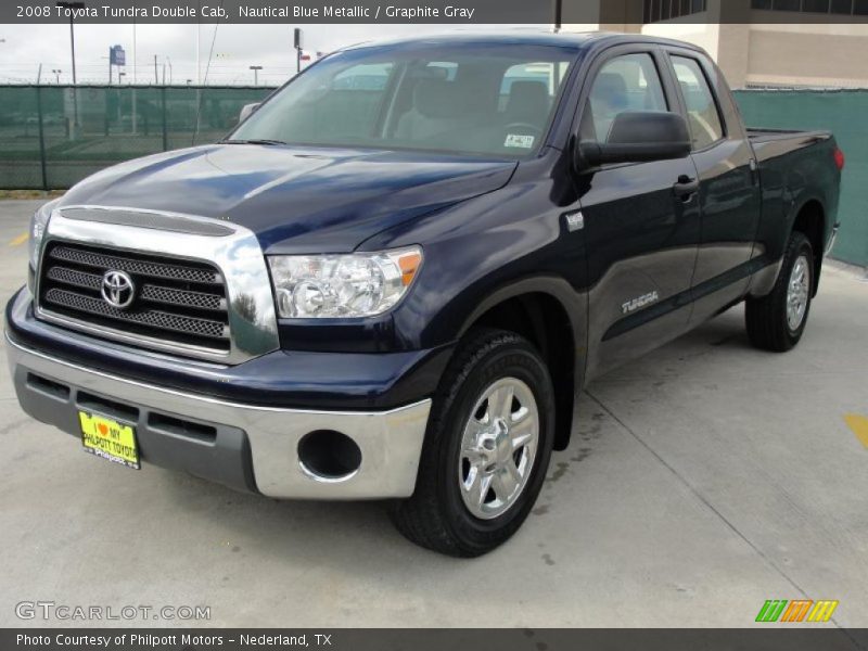 Nautical Blue Metallic / Graphite Gray 2008 Toyota Tundra Double Cab