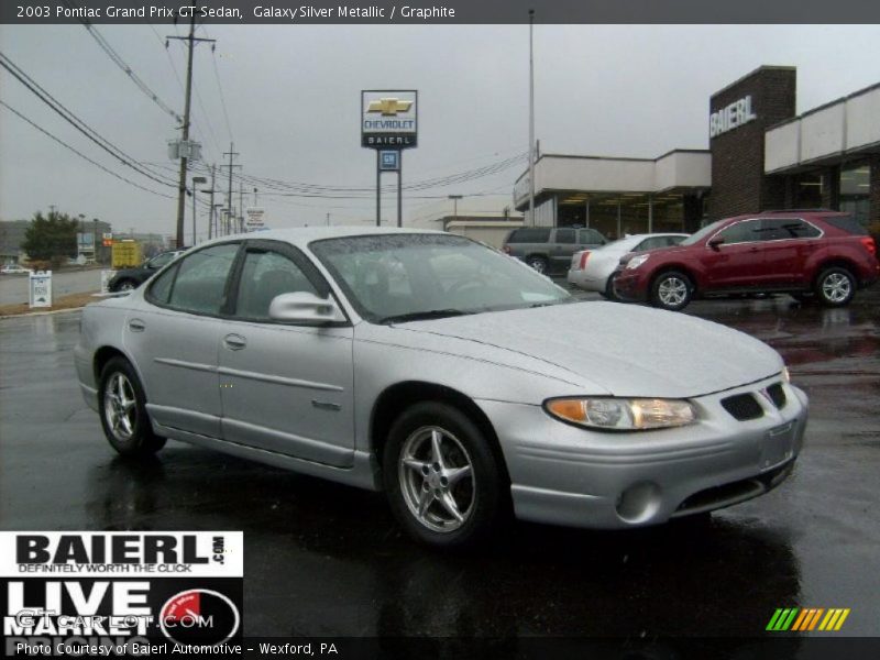 Galaxy Silver Metallic / Graphite 2003 Pontiac Grand Prix GT Sedan