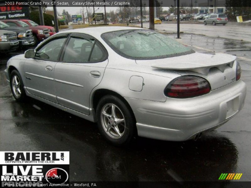 Galaxy Silver Metallic / Graphite 2003 Pontiac Grand Prix GT Sedan