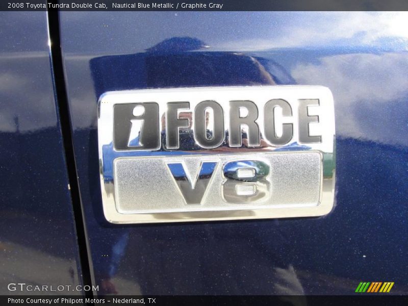 Nautical Blue Metallic / Graphite Gray 2008 Toyota Tundra Double Cab
