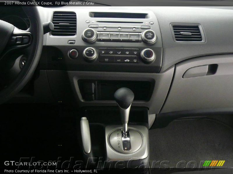 Fiji Blue Metallic / Gray 2007 Honda Civic LX Coupe
